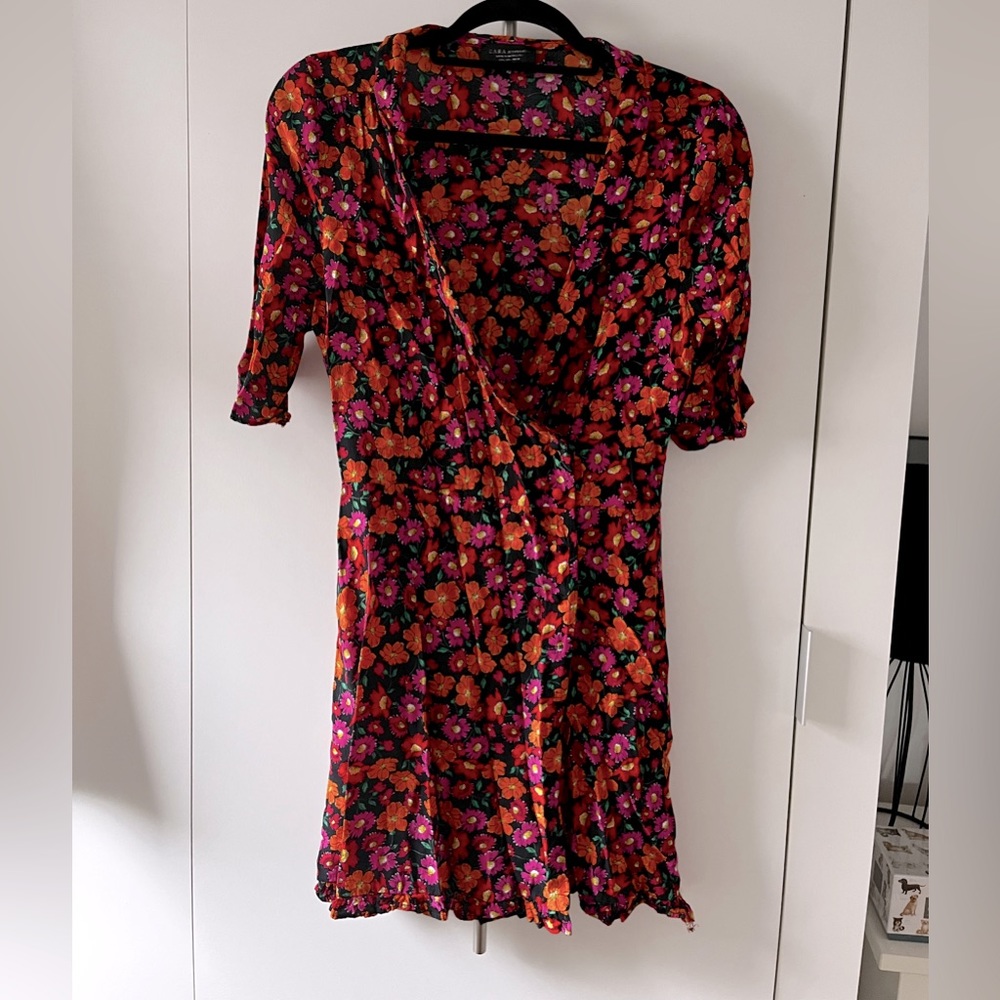Flower printed dress